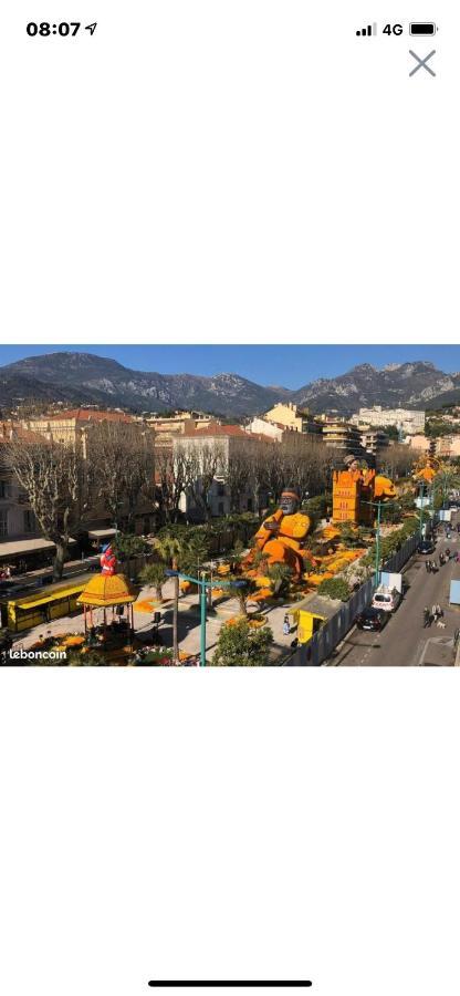 Menton Centre Vue Imprenable Sur Mer Et Jardin Bioves Eksteriør billede