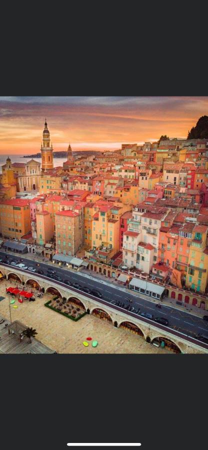 Menton Centre Vue Imprenable Sur Mer Et Jardin Bioves Eksteriør billede