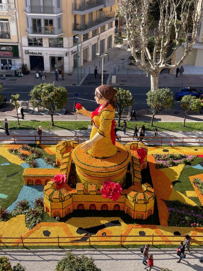 Menton Centre Vue Imprenable Sur Mer Et Jardin Bioves Eksteriør billede