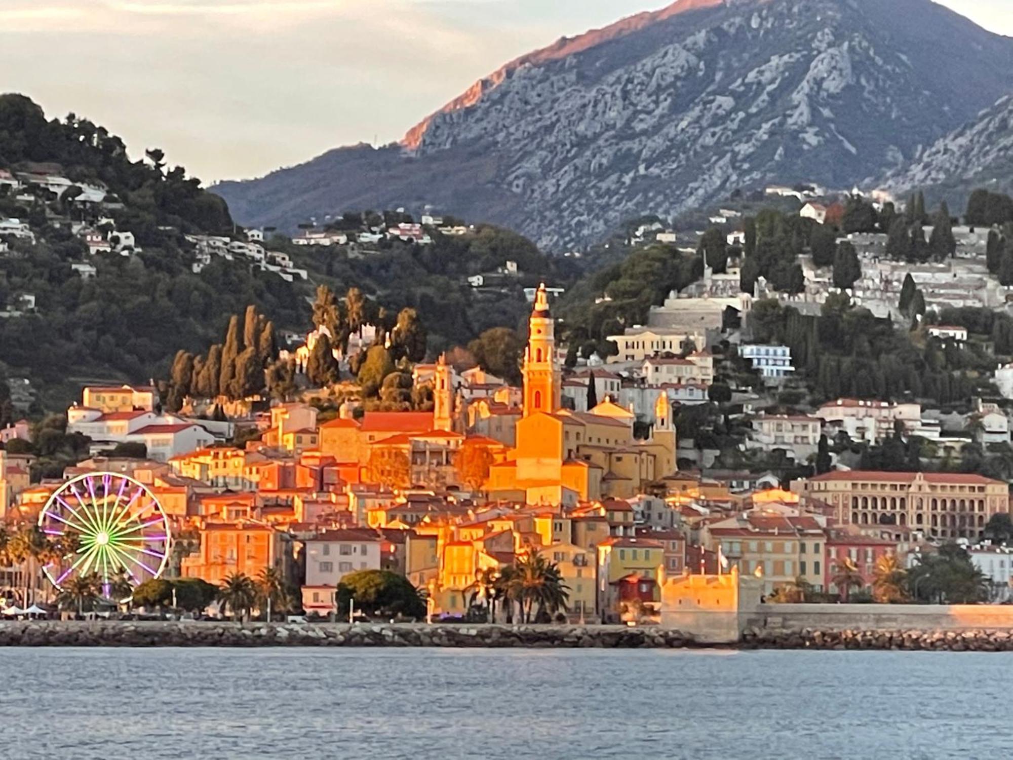 Menton Centre Vue Imprenable Sur Mer Et Jardin Bioves Eksteriør billede