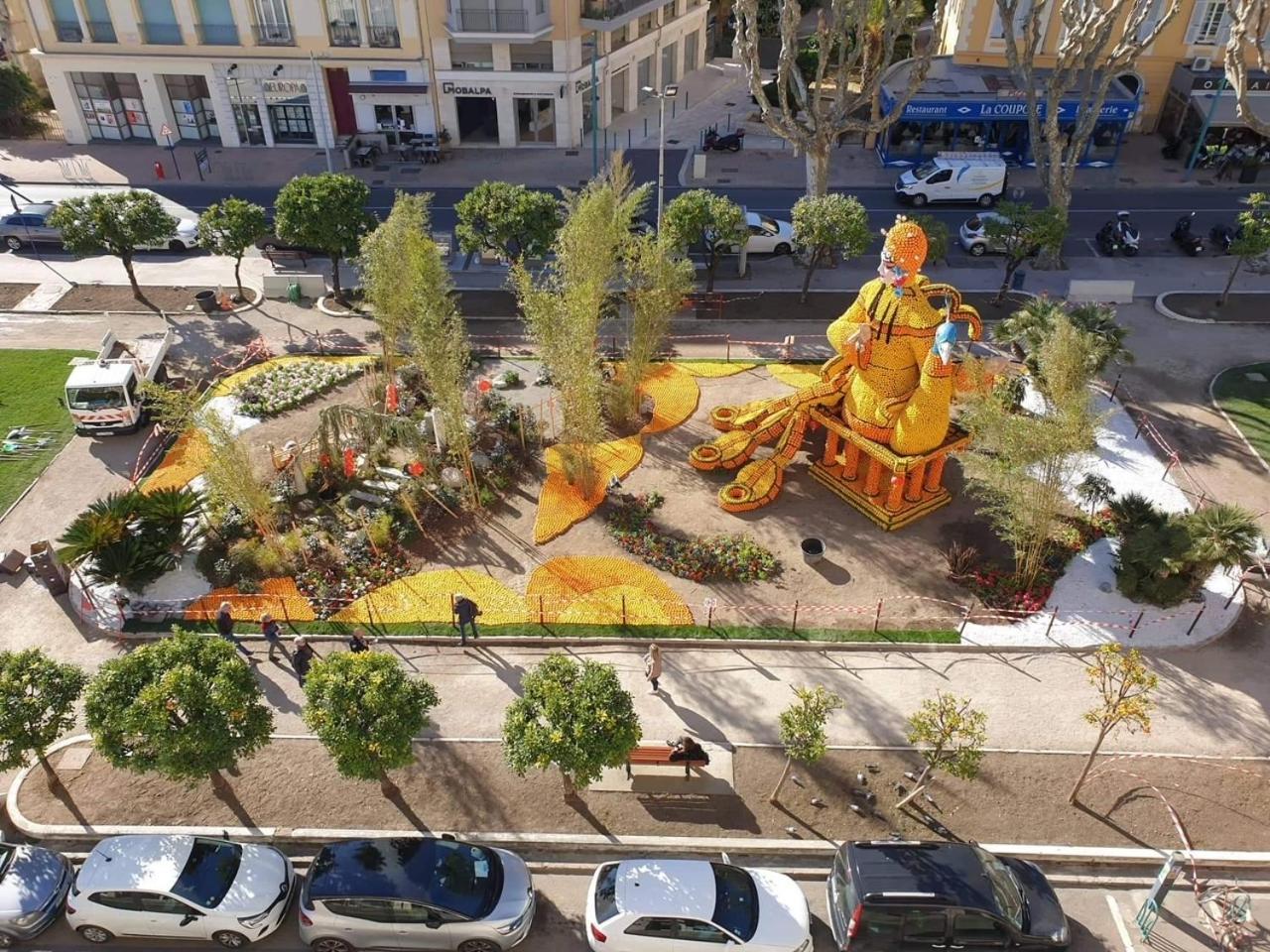 Menton Centre Vue Imprenable Sur Mer Et Jardin Bioves Eksteriør billede