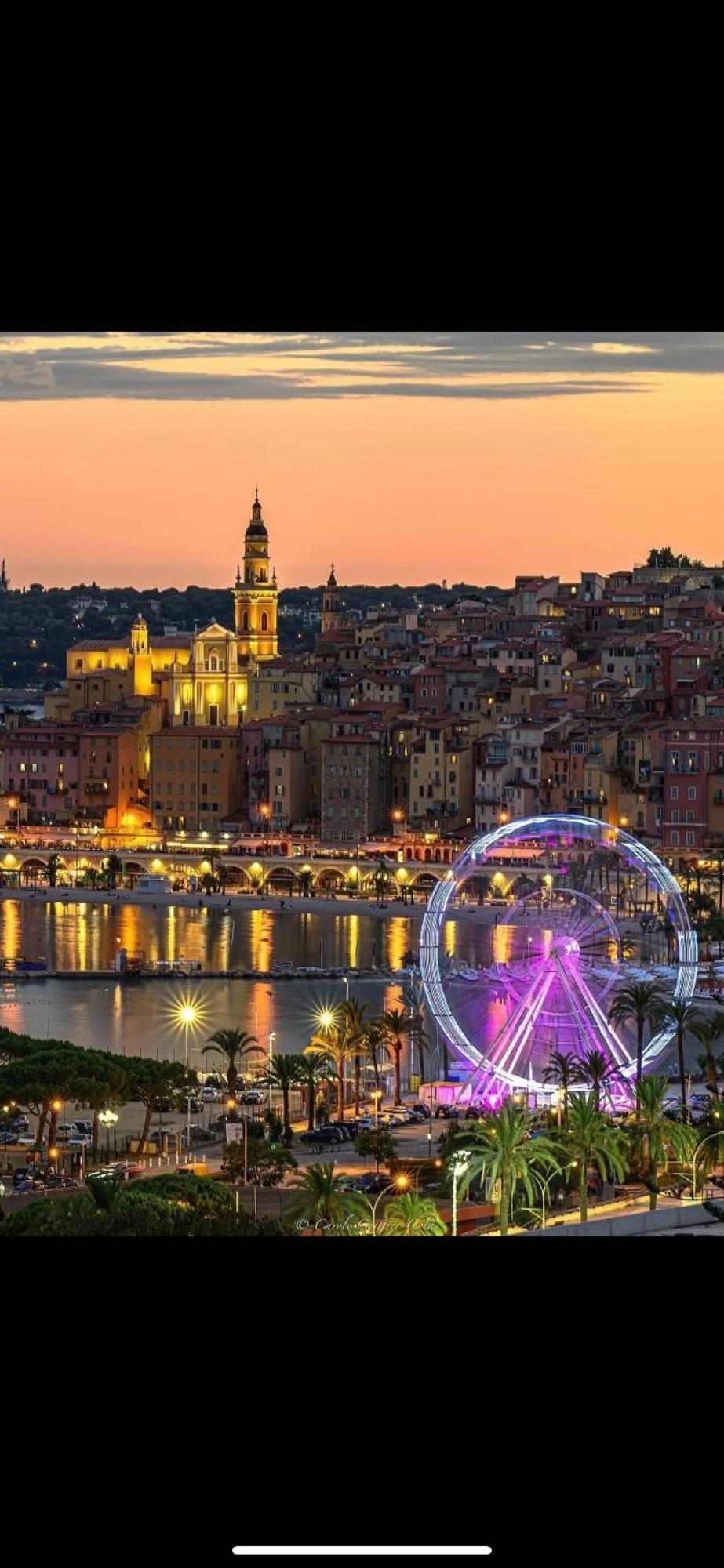 Menton Centre Vue Imprenable Sur Mer Et Jardin Bioves Eksteriør billede